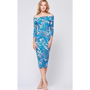 Yumi Kim Women's Off The Shoulder C'est La Vie Jersey Midi Dress Size S …